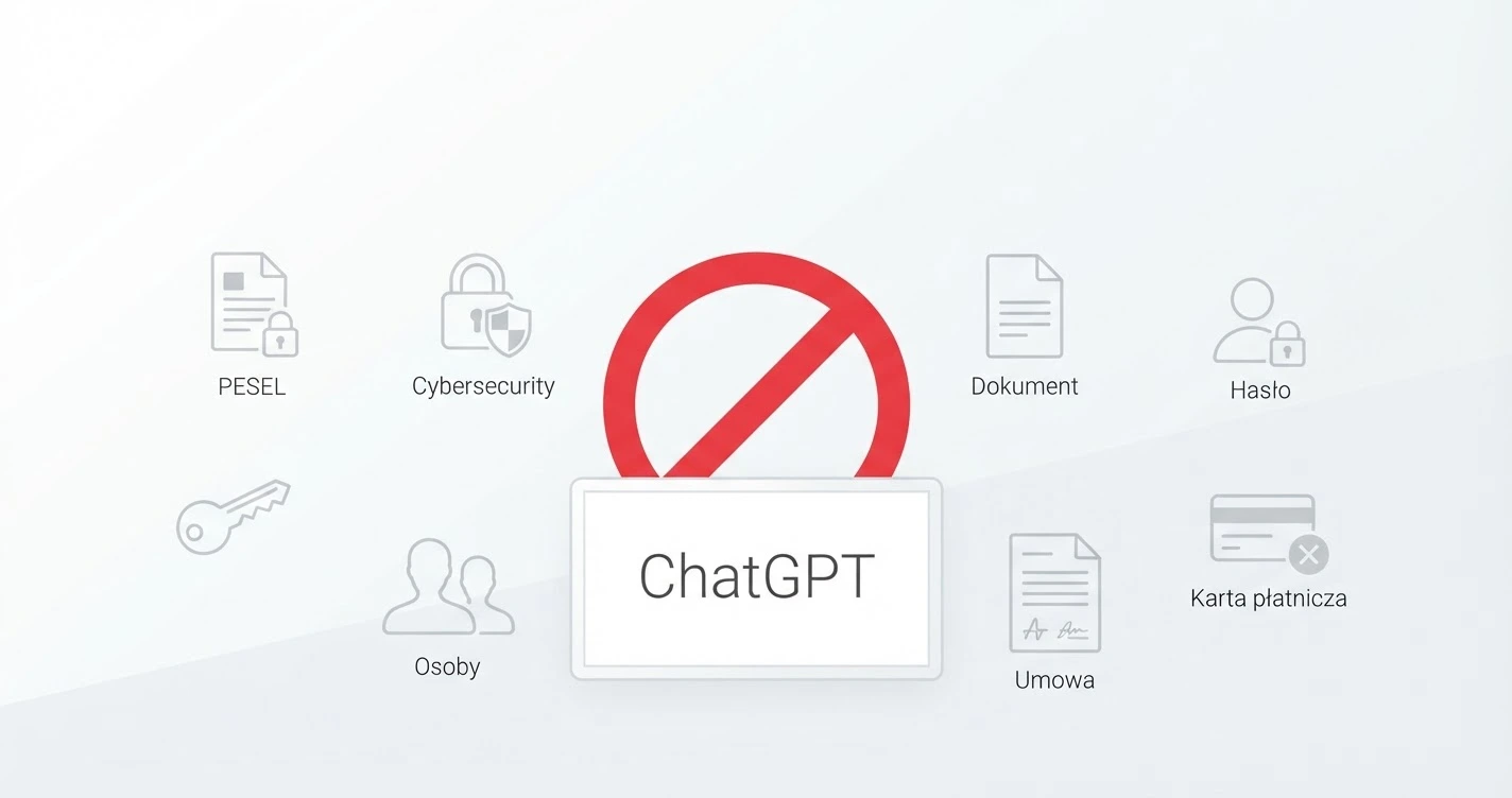Czego NIE wpisywać do ChatGPT